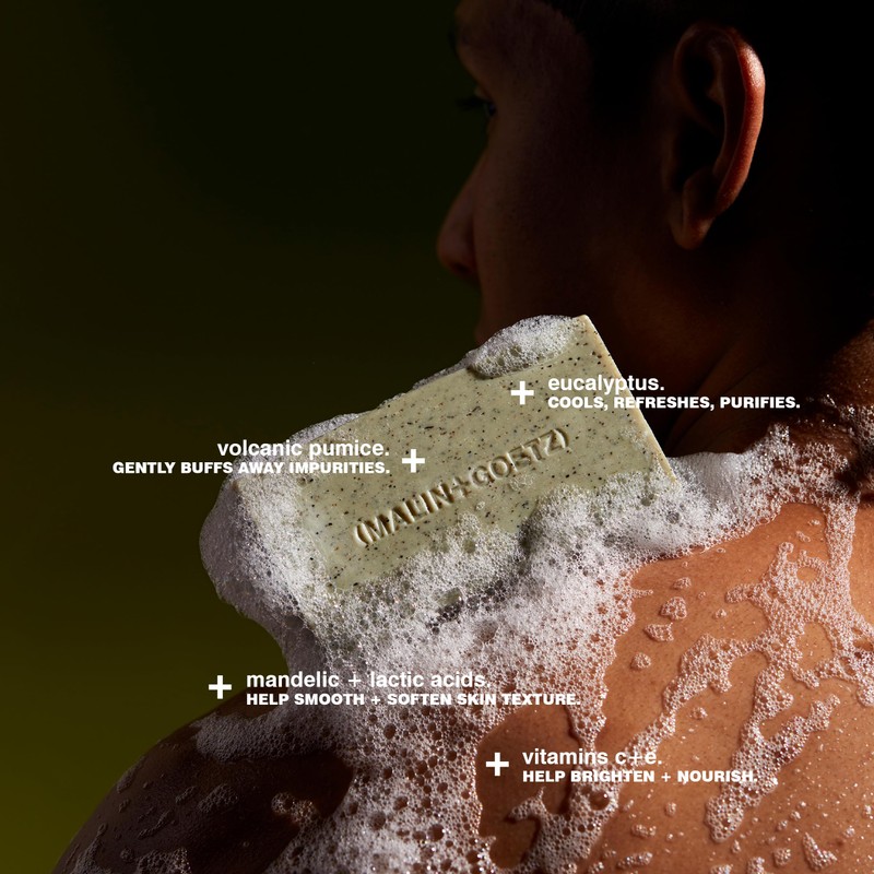 MALIN+GOETZ Mandelic Acid Exfoliating Bar | Triple-Milled Exfoliating + Cleansing