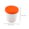 Kichvoe 4Pcs Round Ice Cream Storage Containers Dessert Cups with