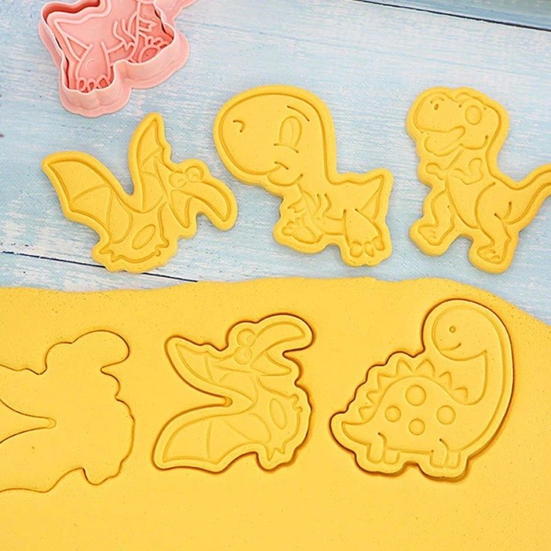 24x7 Molde Cortador De Galleta Dinosaurio Decoración Reposteria