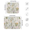 Herbs Flowers Botanical Butterfly Dish Drying Mat for Kitchen Counter