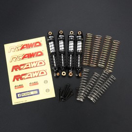 RCAWD 65mm Lengthen TRX4M Shocks Oil Type for TRX4M 1/18 Front Rear Shocks Absorber Upgrades Part Green