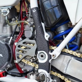 Pryme Black Frame Guards 1995-1997 Honda CR125 Grip Tape Protectors CR 125 125R CR125R