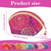 24 Pcs Silk Coin Purse Zipper Purse Embroidery Sugar Jewelry