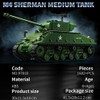 kowkis M4 Sherman Medium Tank Building Block, WW2 Military American