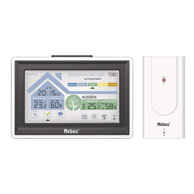 Mebus Wireless Weather Station with Ventilation Recommendation