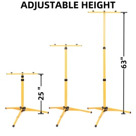Nbguigdstr Archery Target Stand, Bow and Arrow Target Stand for Backyard & Shooting Range, Adjustable Foldable Metal Tripod Stand Hanging Traditional Straw & Foam Archery Targets and Work Light