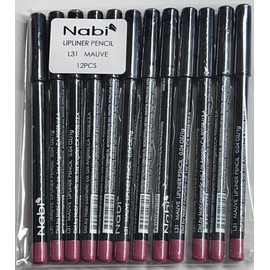 NABI LIPLINER PENCIL, L31 MAUVE,  0.04 OZ.  12 PACK
