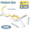KINDOYO 6Pcs Large Beach Towel Clips - Non-Slip Towel Pegs