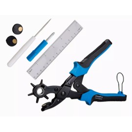 Burkey Kit Pinza Sacabocados Ojilladora Perforadora Para Cinturón.