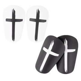 2 Pair Mini Football Shin Pads, Extra Small Shin Guards Football Training Protector for Kids, Teens & Adults, Boys & Girls, 10x6cm (B)