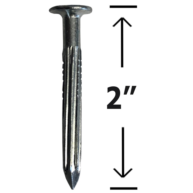 2”- Fluted Hardened Concrete Masonry nails – High strength Cut