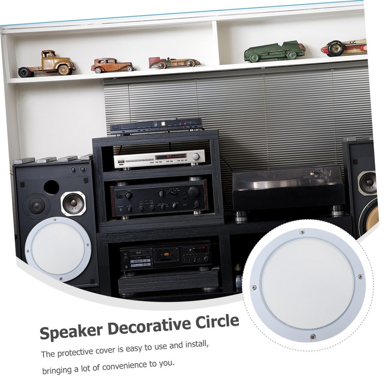 Gatuida Set of 2 Speaker Covers Steel Mesh Grille Protectors