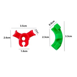 Goldyida Pack of 60 Plant Benders Plant Training Bending Clips Plant Trainer for Low Load 90 Degree Plant Support Clips 90 Degree Reusable LST Clips for Low Stress Training (A)