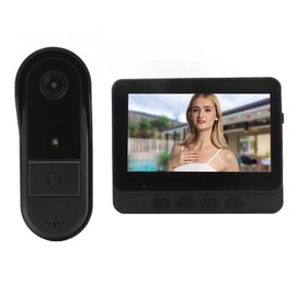 Zunate Video Doorbell System - 1080P Camera, 4.3 Inch Display, Night, IP65 Waterproof, 170 Degree Wide Angle Lens for Home Security