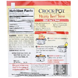 Crock Pot Hearty Beef Stew Seasoning Mix, 1.5 oz