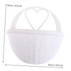 VICASKY 2Pcs Wall Mounted Simulated Rattan Flower Baskets Chic Home