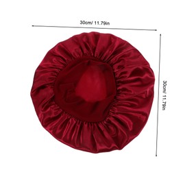 KOMBIUDA Satin Bonnet for Sleeping 2pcs Silk Hair Wraps Soft Breathable Elastic Wide Band Hat for Baby's Comfortable Sleep