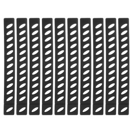 uxcell 10Pcs Blade Edge Guards Knife Protector, 205x20x4.3mm Plastic Blade Edge Cover Sleeves Universal Knife Covers Knife Sheath for Kitchen, Black