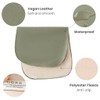 Konssy 2 Pack Faux Leather Baby Changing Mat 30"x17", Foldable
