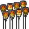 Ollivage Solar Torch Light with Flickering Flame, Solar Lights Outdoor