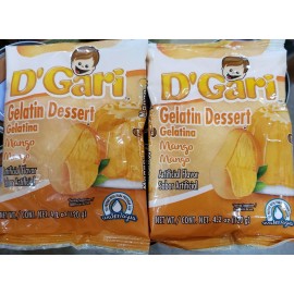 D'Gari (4)  D’gari Gelatin Dessert Mango Flavor 4.9 oz. Each Pack.