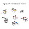 10 Packs Metal Dental Teeth Orthodontics Brackets Braces Mini Roth
