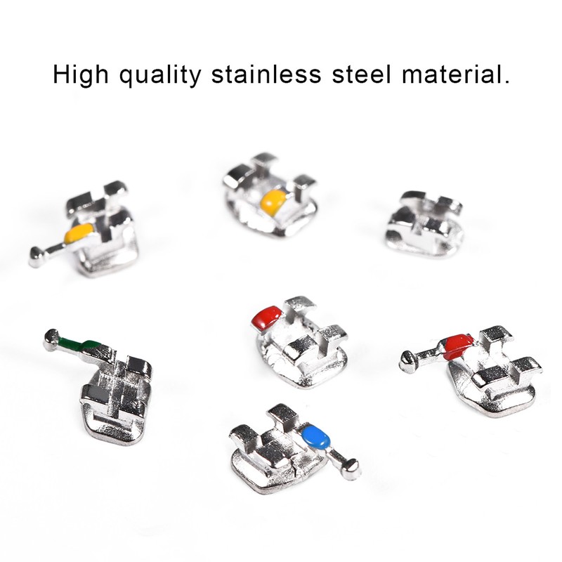 10 Packs Metal Dental Teeth Orthodontics Brackets Braces Mini Roth