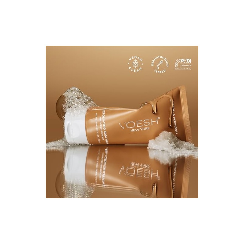 VOESH Gel De Ducha Exfoliante De Azúcar Con Aha De