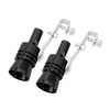 Partuto 2 Pcs XL Universal Turbo Whistle Muffler - Aluminum