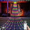 HELESIN Waterproof Christmas Tree Lighting with Stars, 2 m x