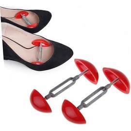 Vayfoni 2PCS Shoes Stretchers for Women - Adjustable Shoe Width Expander for Wide Feet - Portable Mini Shoe Trees for Better Fit - Travel Shoe Shaper (Red)