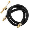 HVAC Vacuum Hose Evacuation Kit, 1/2'' ID Vacuum Refrigerant Charging