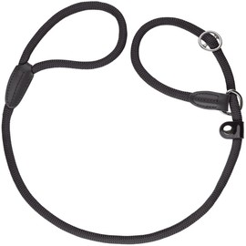 Hunter Freestyle Retriever lead with integrated collar, Black