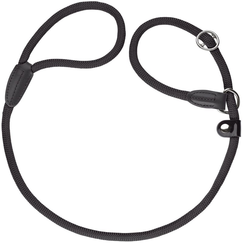 Hunter Freestyle Retriever lead with integrated collar, Black