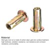 uxcell 1/4-20 Multi-Grip Rivet Nuts, 25pcs Pre-Bulbed Shank Flat Head