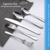 HOMECHEN 20-Piece Hammered Stainless Steel Flatware Set - Food-Grade Silverware