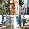 6+7 Step Ladder 6.3FT A-Frame Aluminum Telescoping Ladder Portable Multi-Purpose