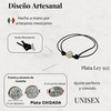 TClaudia, Pulsera San Benito de Plata 925 oxidada, medalla San