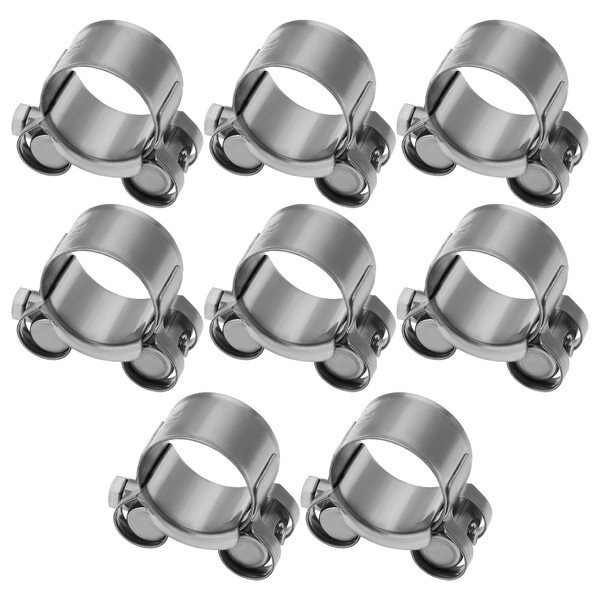 Create idea 8Pcs Stainless Steel Hose Clamp M5 Strong Hose