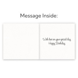 Hunts England Sister Birthday Card For Women/Girls - Dancing Dogs - Happy Birthday - To A Fabulous Sister - Children's/Adult's Luxury Birthday Card For Sister - Milo's Gallery - Funny Card