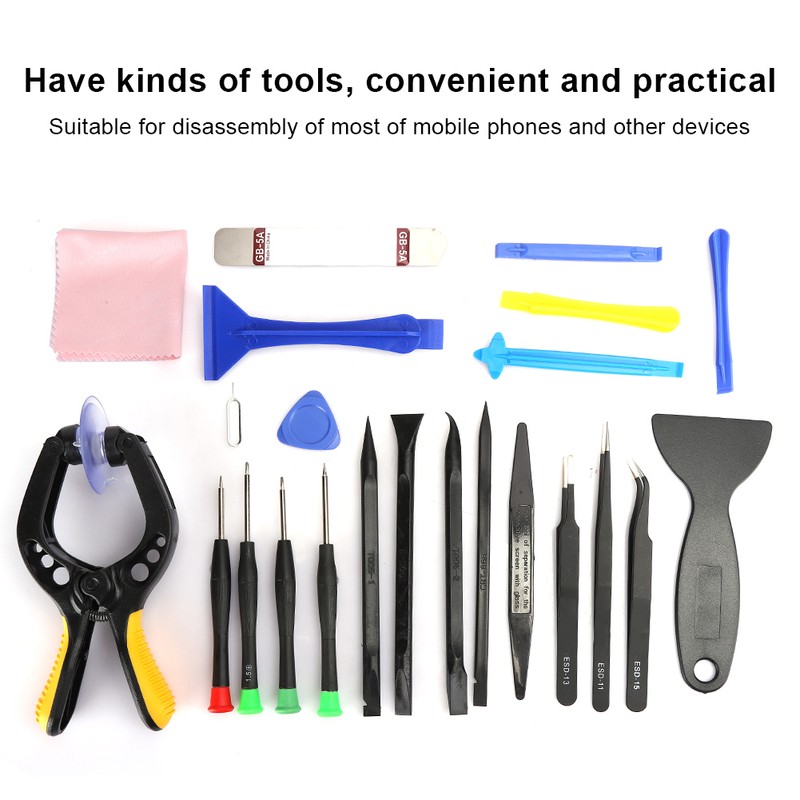23Pcs/set Mobile Phone Disassembly Tool Screen Splitter Screwdriver Cruccross Pentagon