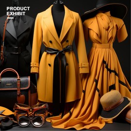 60”- 68” White Female Mannequin Body Tripod Stand,Height Adjustable Maniqui para Ropa,Dress Form Mannequin