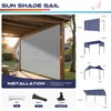 Windscreen4less Sun Shade Cloth, 6' x 12' Pergola Shade Cover