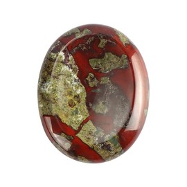 Worry Stones Dragon Blood, Dragon Blood, Crystal Thumb Stone for Balancing Reiki (Dragon Blood)