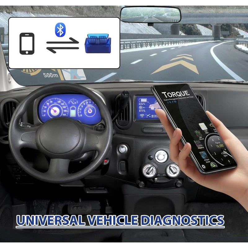Mini Bluetooth Code Reader, Scanner Car Automotive Engine Scanner for