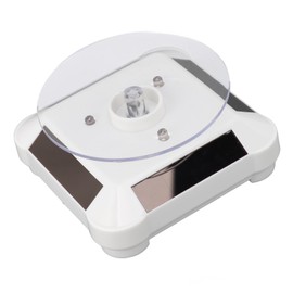 KIMISS Solar Turntable for Display, 360 Degree Rotating Stand Plate for Curing Resin Jewelry and 3D Printed with RGB Light