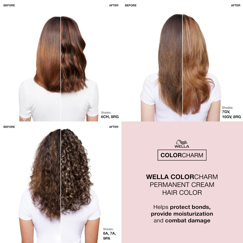 COLORCHARM Permanent Cream Hair Color, 4CH Dark Chocolate Brown, 2