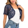 Enjoyoself Womens Shrugs Lightweight Lace Short Sleeve Open Front Bolero