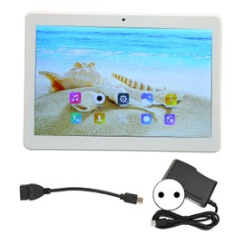 10.1 Inch Tablet for Android 11.0 2.4G 5G WiFi 4GB 64GB Front 500w Rear 1300w 10 Core 1960x1080 HD Calling Tablet 100‑240V Gold EU Plug