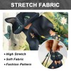 Hobbspring Office Chair Cover 2pcs Black Cat Flower Stretchable Covers